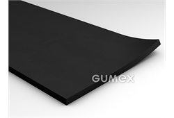 Gummi 7815, 1mm, 0-lagig, Breite 1200mm, 60°ShA, EPDM, -40°C/+125°C, schwarz, 